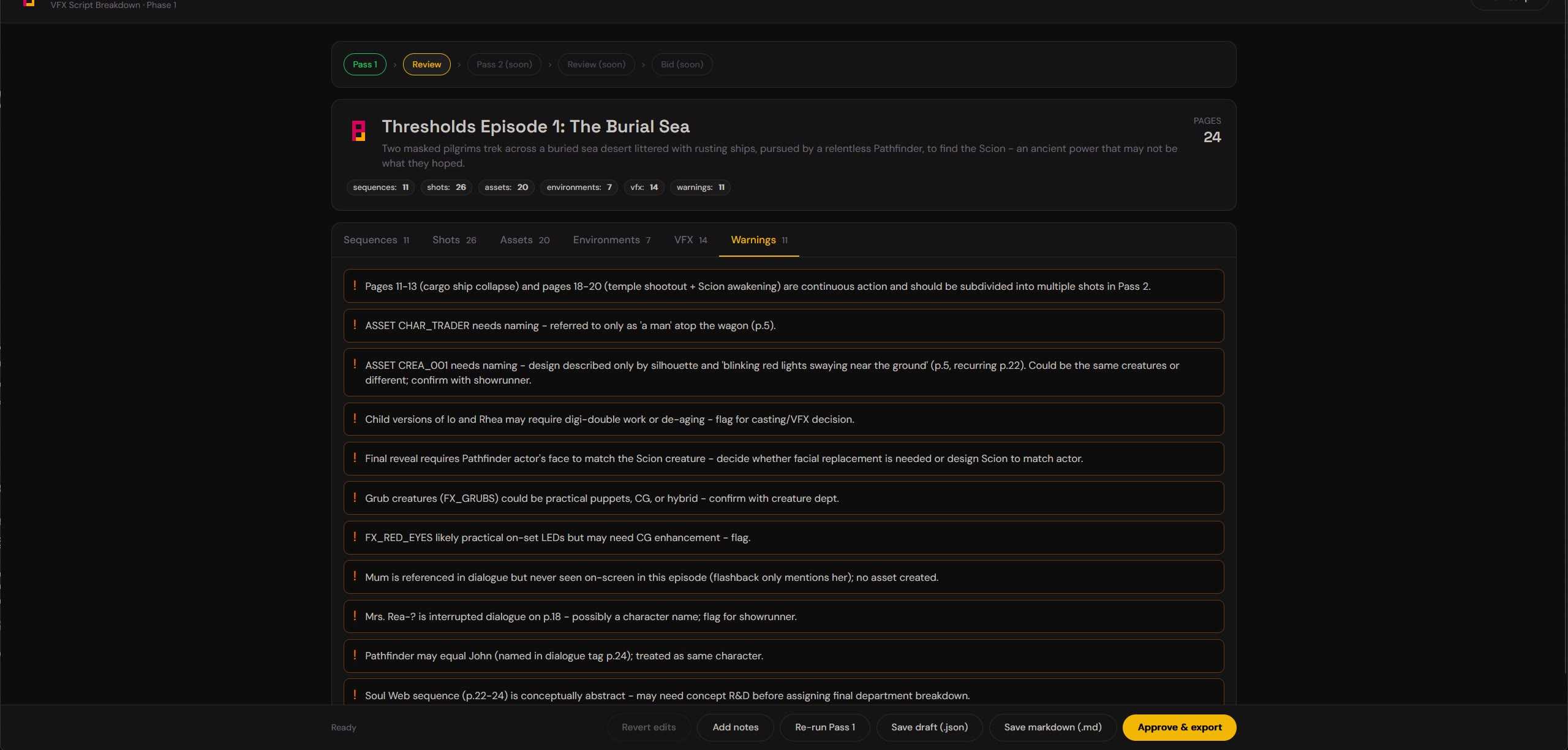 PXLbid warnings and sanity-check panel