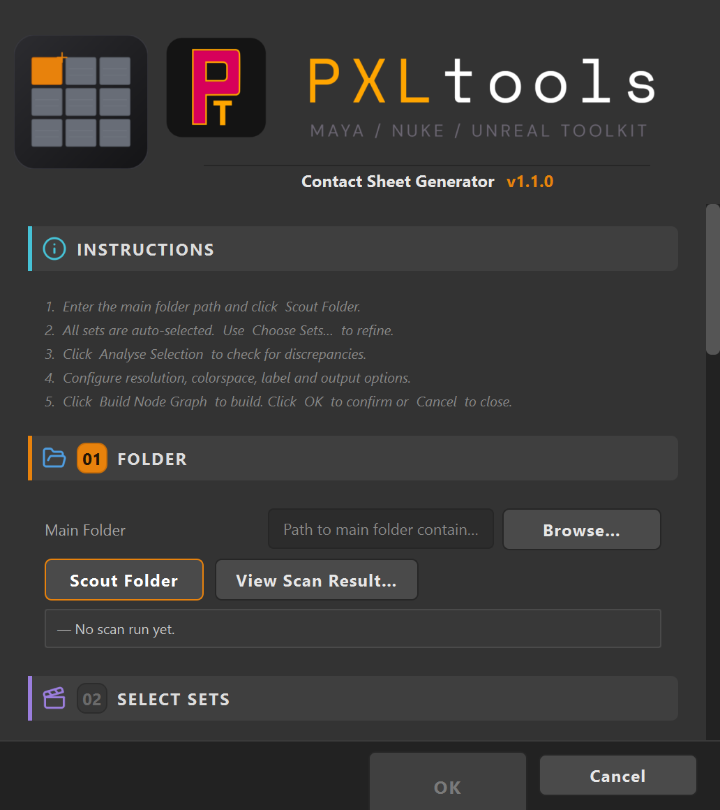 Contact Sheet Generator interface preview