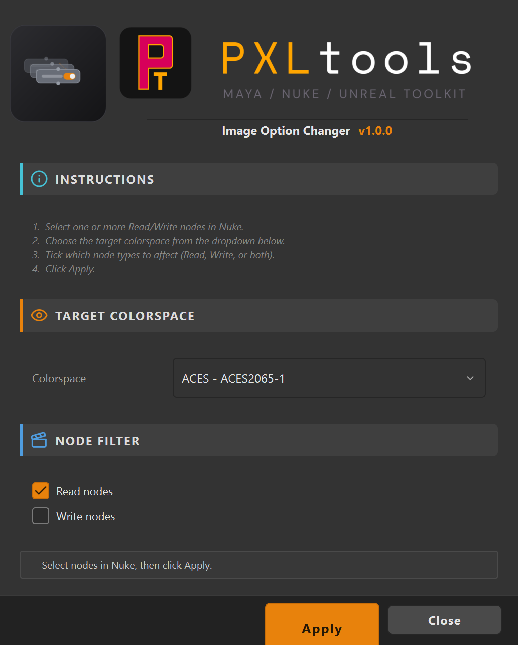 Image Option Changer interface preview
